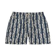 Blauwe Scribble Zwemshorts OAS , Multicolor , Heren