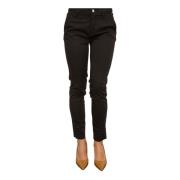 Stijlvolle High Waist Zwarte Chino Broek Liu Jo , Black , Dames