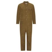 Bruin-Groene Jumpsuit Henrik Vibskov , Brown , Heren