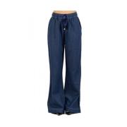 Damesmode Broek Luckylu , Blue , Dames