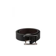 Leren herenriem Orciani , Black , Heren