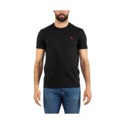 Klassiek Heren T-shirt Ralph Lauren , Black , Heren