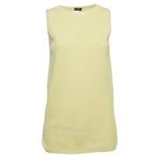 Pre-owned Knit tops Chanel Vintage , Yellow , Dames
