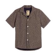 Geometrisch Patroon Terry Shirt OAS , Multicolor , Heren