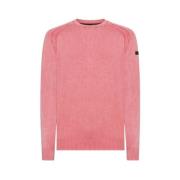 Raglan Techno Wash Crew Neck Shirt RRD , Pink , Heren