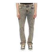 Baggy Denim Jeans Represent , Gray , Heren