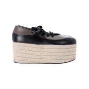 Pre-owned Leather espadrilles Marni Pre-owned , Black , Dames