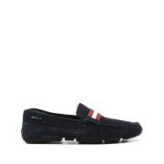 Marineblauwe Suède Loafers Heren Bally , Black , Heren