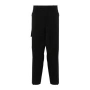 Zwarte Straight Broek Neil Barrett , Black , Heren