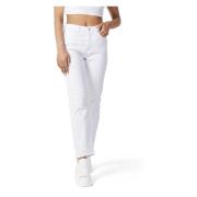 Stretch Mom Jeans Lente/Zomer Collectie Only , White , Dames