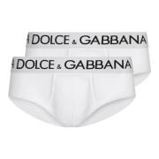 Wit Optisch Slip Brando Ondergoed Dolce & Gabbana , White , Heren