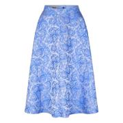 A-Lijn Midi Rok met Zakken Baum und Pferdgarten , Blue , Dames