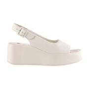 Beige Platte Sandalen Loulou Creme Högl , Beige , Dames