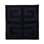 Vierkant 4G Print Katoenen Handdoek Givenchy , Black , Unisex