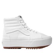 Dames Sk8-Hi Stacked Sneakers Vans , White , Dames