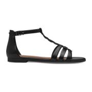 Zwarte Casual Open Sandalen Vrouwen Tamaris , Black , Dames