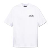 T-shirt met logo Amiri , White , Heren