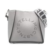 Geperforeerde Logo Mini Crossbody Tas Stella McCartney , Gray , Dames