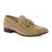 Taupe Suede Loafers Dee Ocleppo , Beige , Heren