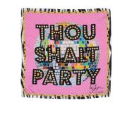 Pop Art Zijden Sjaal Dee Ocleppo , Multicolor , Dames