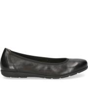 Zwarte Gesloten Ballerina Schoenen voor Dames Caprice , Black , Dames