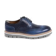 Italiaanse leren brogueschoenen Dee Ocleppo , Blue , Heren