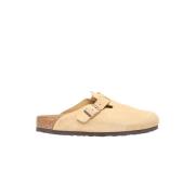 Suède Muiltjes met Gesp Sluiting Birkenstock , Beige , Heren