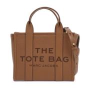 Grained Leather Small Tote Bag Marc Jacobs , Brown , Dames