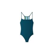 One-Piece Reversible Swimsuit Sunnei , Green , Dames