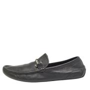 Pre-owned Leather flats Gucci Vintage , Black , Dames