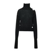 Grijze Alpaca Blend Turtleneck MM6 Maison Margiela , Green , Dames