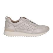 Beige Pearl Sneakers voor Vrouwen Caprice , Beige , Dames