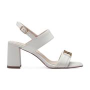 Witte Casual Open Platte Sandalen Tamaris , White , Dames