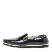 Pre-owned Leather flats Prada Vintage , Black , Dames