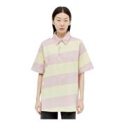 Gestreept Polo Shirt met EKD Print Burberry , Multicolor , Dames