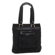 Pre-owned Canvas totes Salvatore Ferragamo Pre-owned , Black , Dames