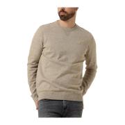 Beige Crew Neck Sweater Butcher of Blue , Beige , Heren