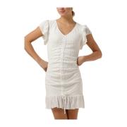 Dames Jurken Zorah Broderie Mini Dress Colourful Rebel , White , Dames