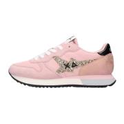 Roze Glitter Stargirl Sneakers Sun68 , Pink , Dames