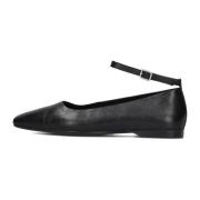 Zwarte leren ballerina Delia Vagabond Shoemakers , Black , Dames