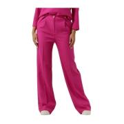 Fuchsia Geplooide Pantalon Caroline Biss , Pink , Dames