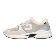 Beige Suède Lage Sneakers Danny Cruyff , Multicolor , Dames