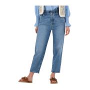 Ease Dylan Mom Jeans Blauw 7 For All Mankind , Blue , Dames