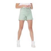 Mom Short Lichtblauwe Damesbroek Calvin Klein , Blue , Dames