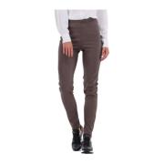 Amber Pant Taupe Legging Dames Knit-ted , Brown , Dames