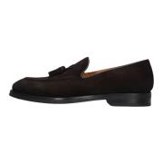 Bruine Suède Loafers met Kwastjes Magnanni , Brown , Heren