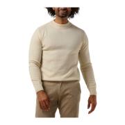 Lamswol Gebreid Trui Vest Anerkjendt , Beige , Heren