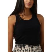 Ella Dames Tops T-shirts Knit-ted , Black , Dames