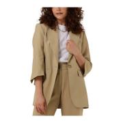 Zand Blazer voor Dames Penn&Ink N.Y , Beige , Dames