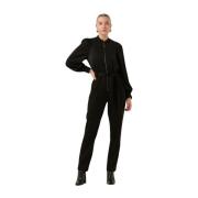 Zwarte Camryn Jumpsuit Damesbroek Freebird , Black , Dames